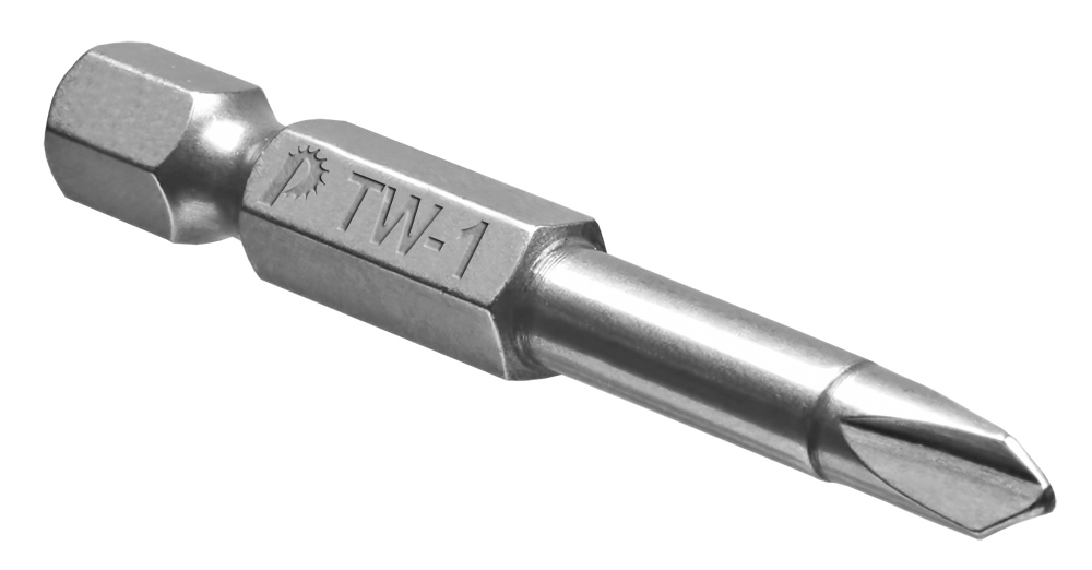 Бита Tri Wing 1 х 50 мм, 2 х 50 мм, сталь CrV-S2, серия "Профи", уп.2шт, ПРАКТИКА