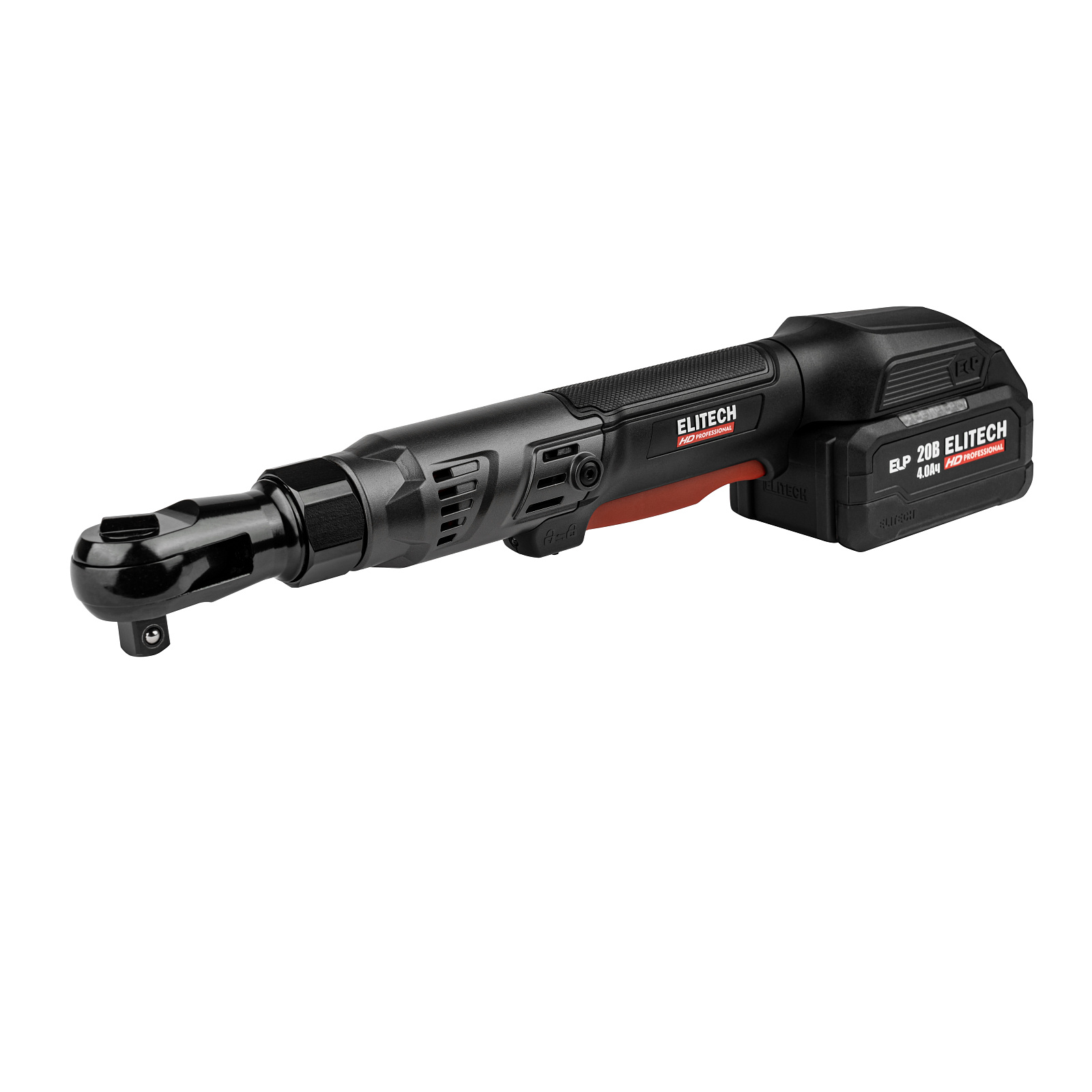 Гайковерт угл акк б/щет ELITECH HD CW 2002SL (20В,1x4Aч+ЗУ,ELP,0-200 об/мин,90Нм,1/2",М18,реверс)