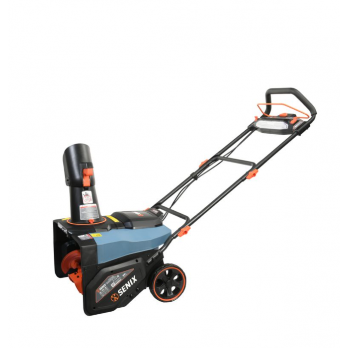 Снегоуборщик акк X2 SENIX  STX2-M1-EU (2*20В,1800Вт, ширина 53см, 2акк*5Ач,2 порт зар,стальной шнек)