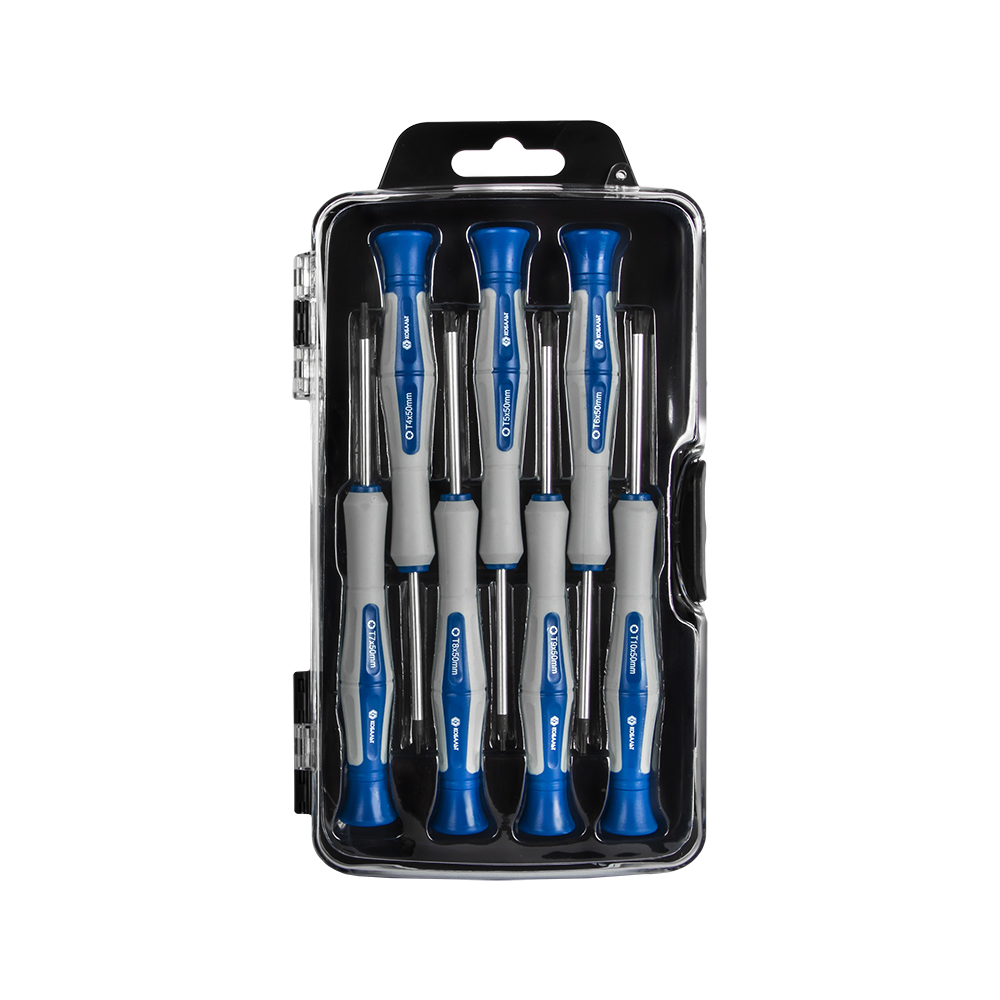 Набор отверток для точных работ КОБАЛЬТ Ultra Grip 50 мм, TORX: T4; T5; T6; T7; T8; T9; T10. CR-V ке