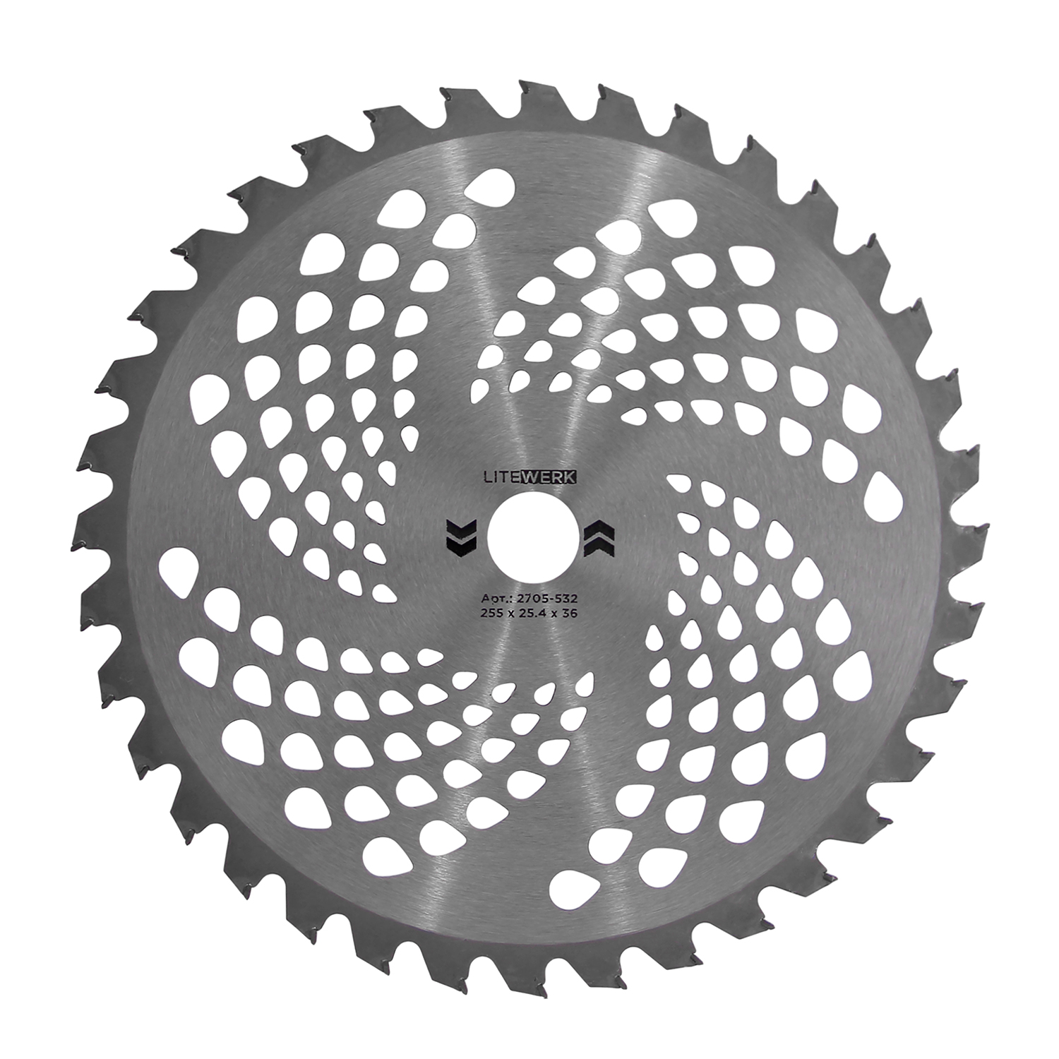 Диск для триммера 255 х 25.4 х 36 Standart, п/к 25.4х22мм, LiteWerk (1/50) (16-02-153)