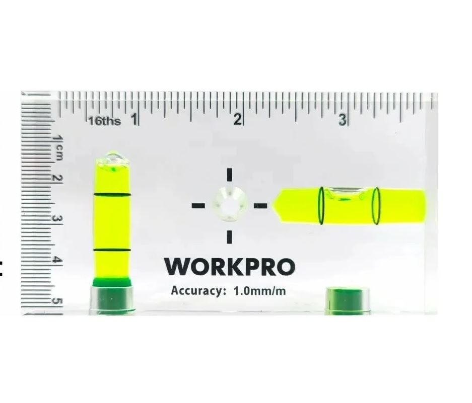 Уровень карманный PRO 95х51 мм (акрил, магнитный, 2 глазка), WORKPRO (1/6)