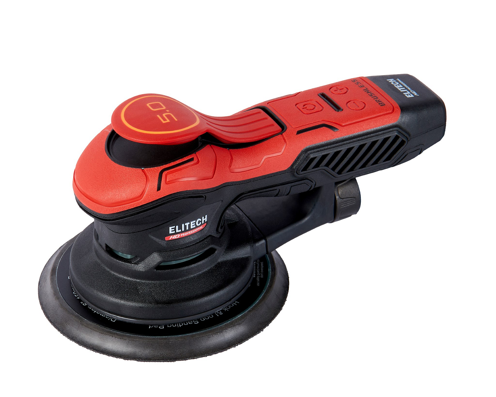 Шлифмашина  эксцентр ELITECH HD ES 0515E  (б/щет,400Вт,ф150мм,цифр.4000-10000об/мин,ампл-5мм,1.6кг