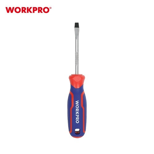 Отвертка плоская SL6.5 х  38мм, магнит. наконечник, CR-V, WORKPRO (1/12)