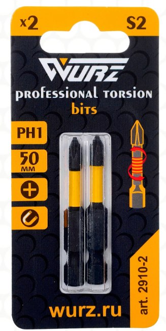 Бита PH1 x 50 Torsion, Wurz (2/50/400)