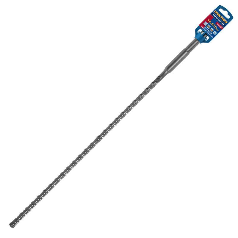 Бур SDS-MAX 14.0 х 670 мм, квадро, серия эксперт, Практика
