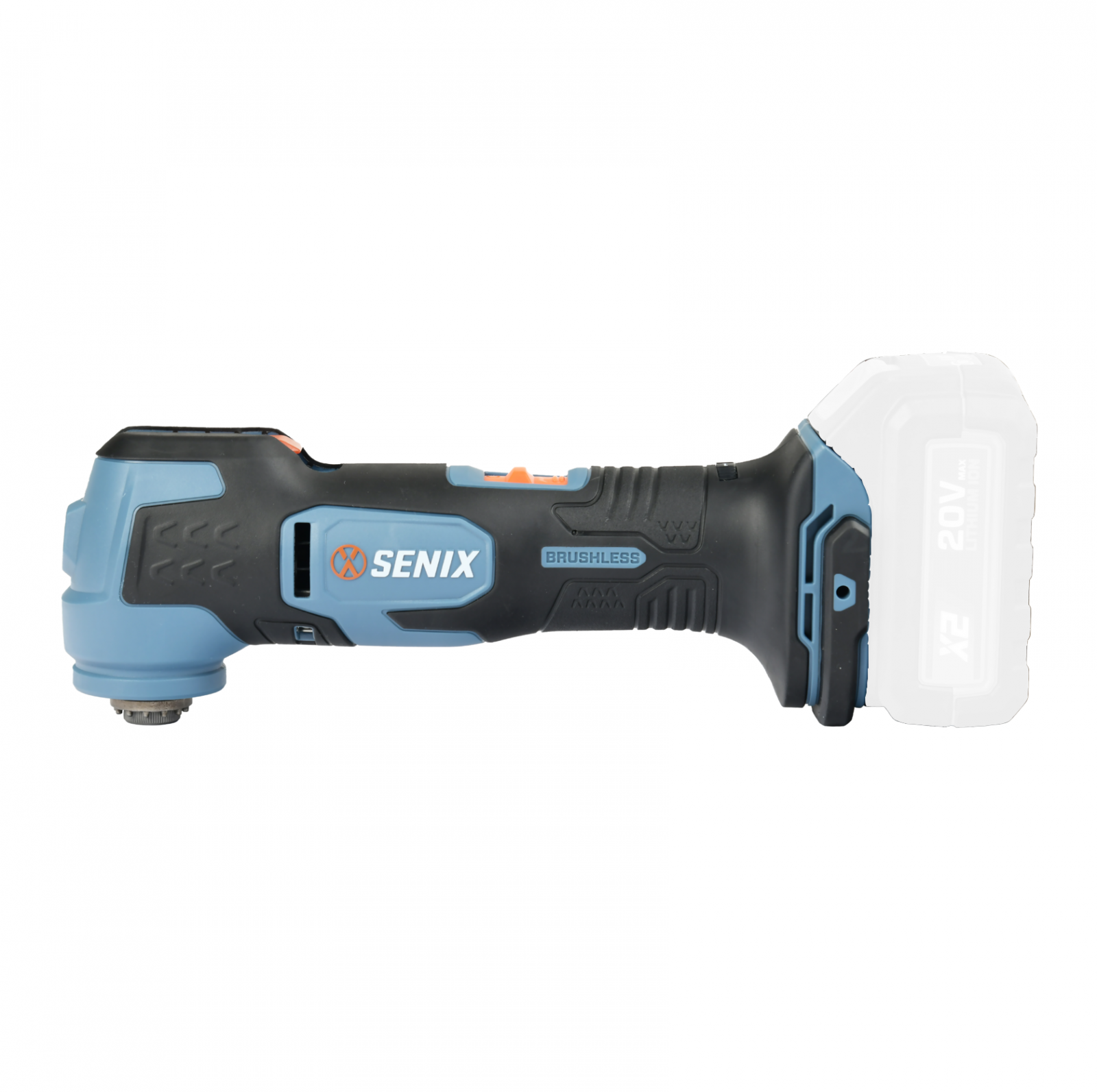 Многофунк инструмент акк X2 SENIX POX2-M-EU Solo (20В, б/щет,10000-20000 ход/м, без акб и ЗУ)
