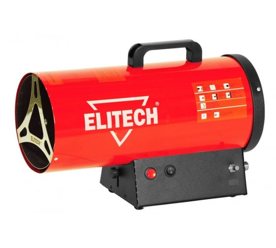 Пушка тепловая газовая ELITECH ТП 10ГБ (10кВт,поток-330м3\ч,р.топл-1.2кг\ч,5.5кг,электрон.розжиг)