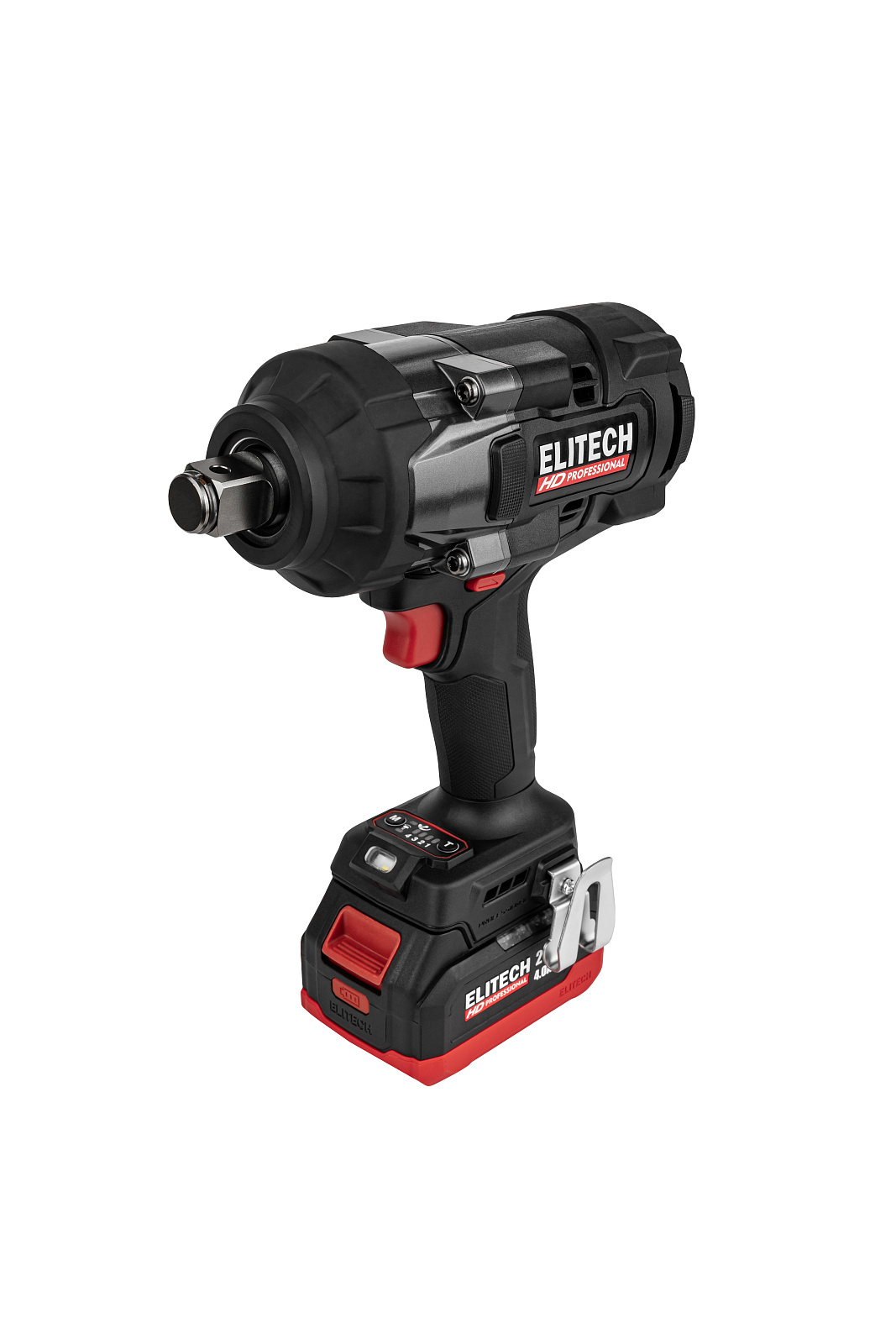 Гайковерт акк б/щет ELITECH HD CW 2016BL (20В,2х4Ач,ELP,3/4",0-1900об/мин,1600Нм(2100-откруч))