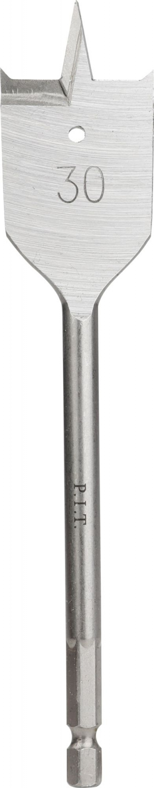 Сверло перовое по дереву 30 х 152 мм, HEX 1/4", P.I.T (1/25)