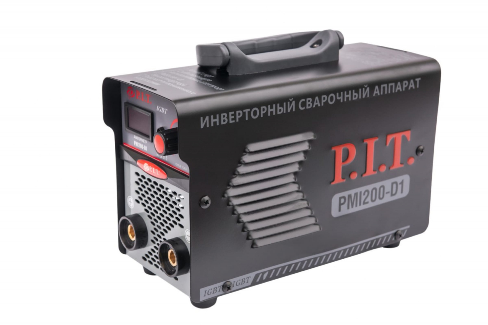 Сварочный инвертор P.I.T  PMI200-D1 IGBT (200 А,ПВ-60,1,6-3.2 мм,4квт, от пониж.тока 170,гор старт) 