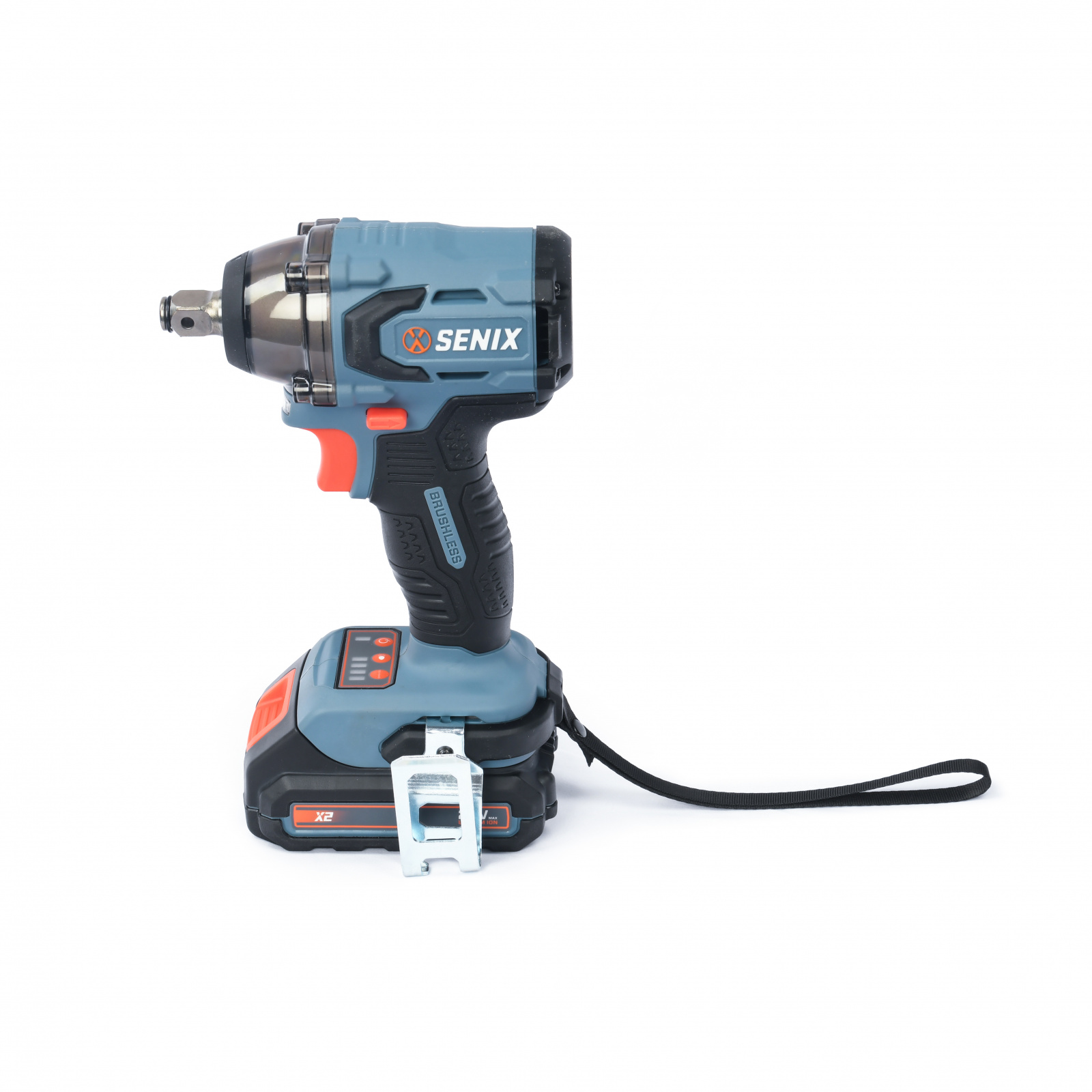 Гайковерт акк X2 SENIX  PDWX2-M2-EU SET (20В, 1/2'', 330 Нм, 4 ск, 1хАКБ 4Ач, ЗУ, кейс)
