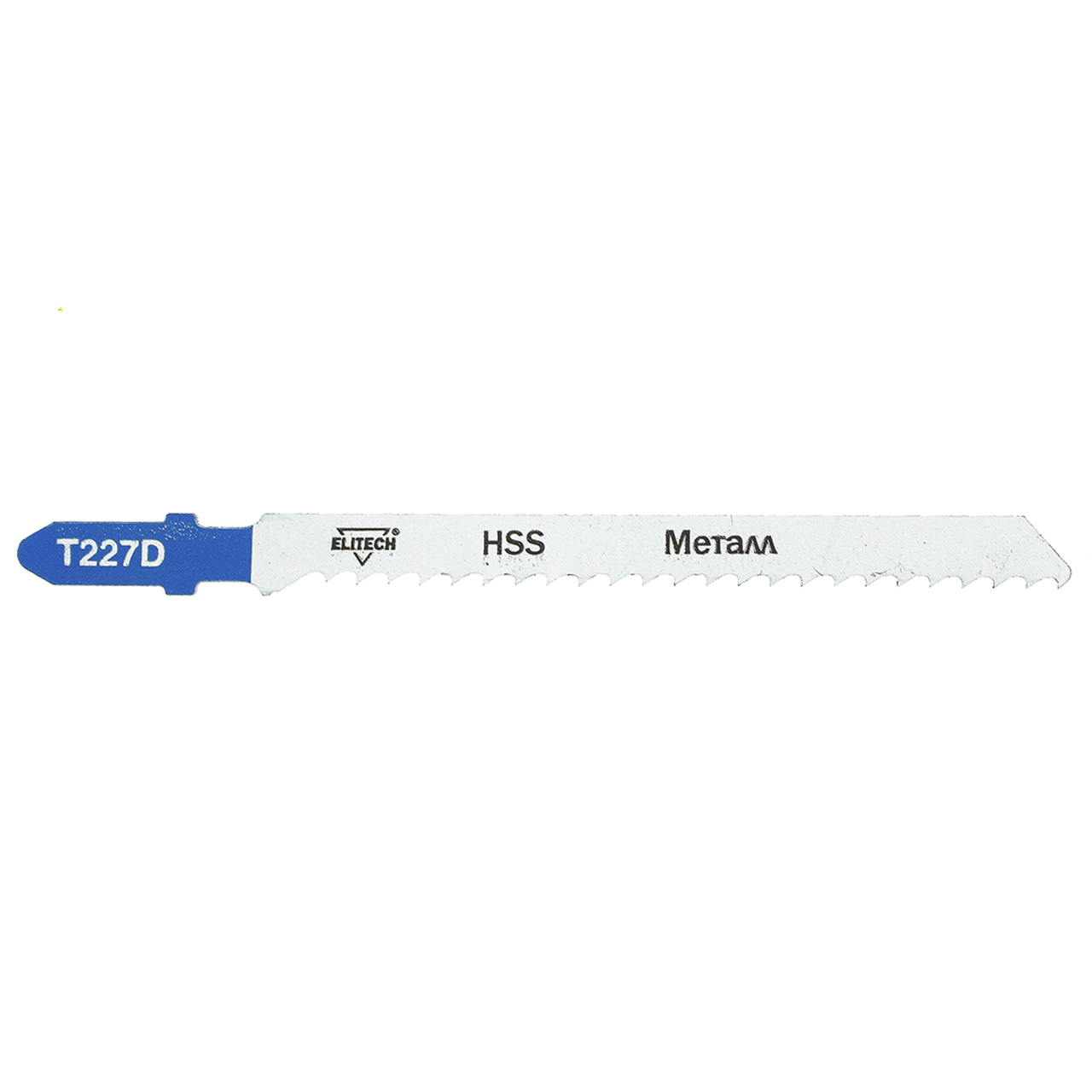 Пилка для лобзика по металлу алюминию, T227D HSS, 100х75мм, криволинейный рез, шаг 3мм, уп.1шт, ELIT