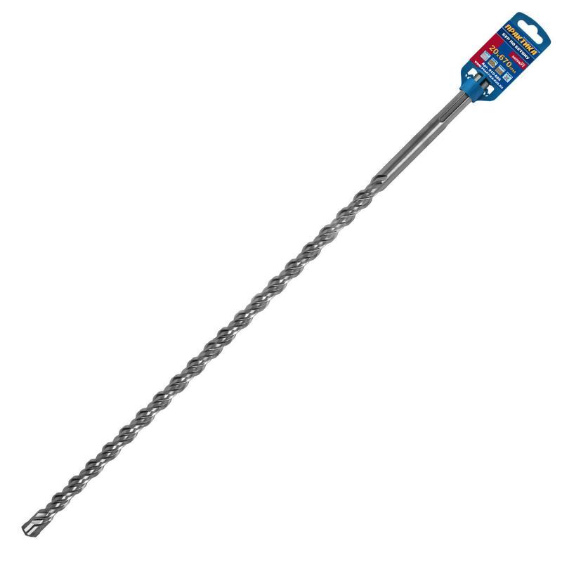 Бур SDS-MAX 20.0 х 670 мм, квадро, серия эксперт, Практика