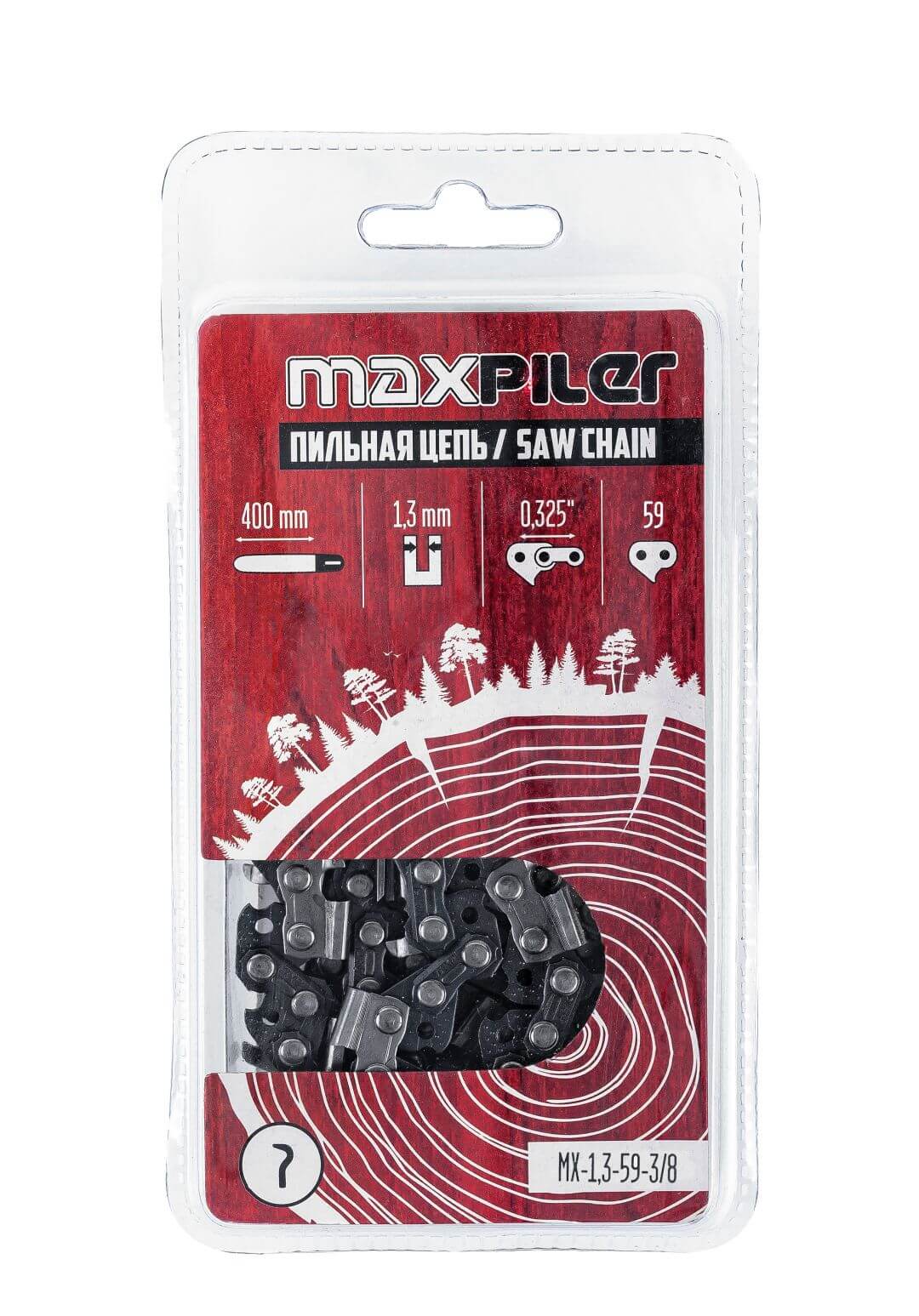 Цепь пильная 3/8" - 1.3мм - 59 зв. MX Maxpiler