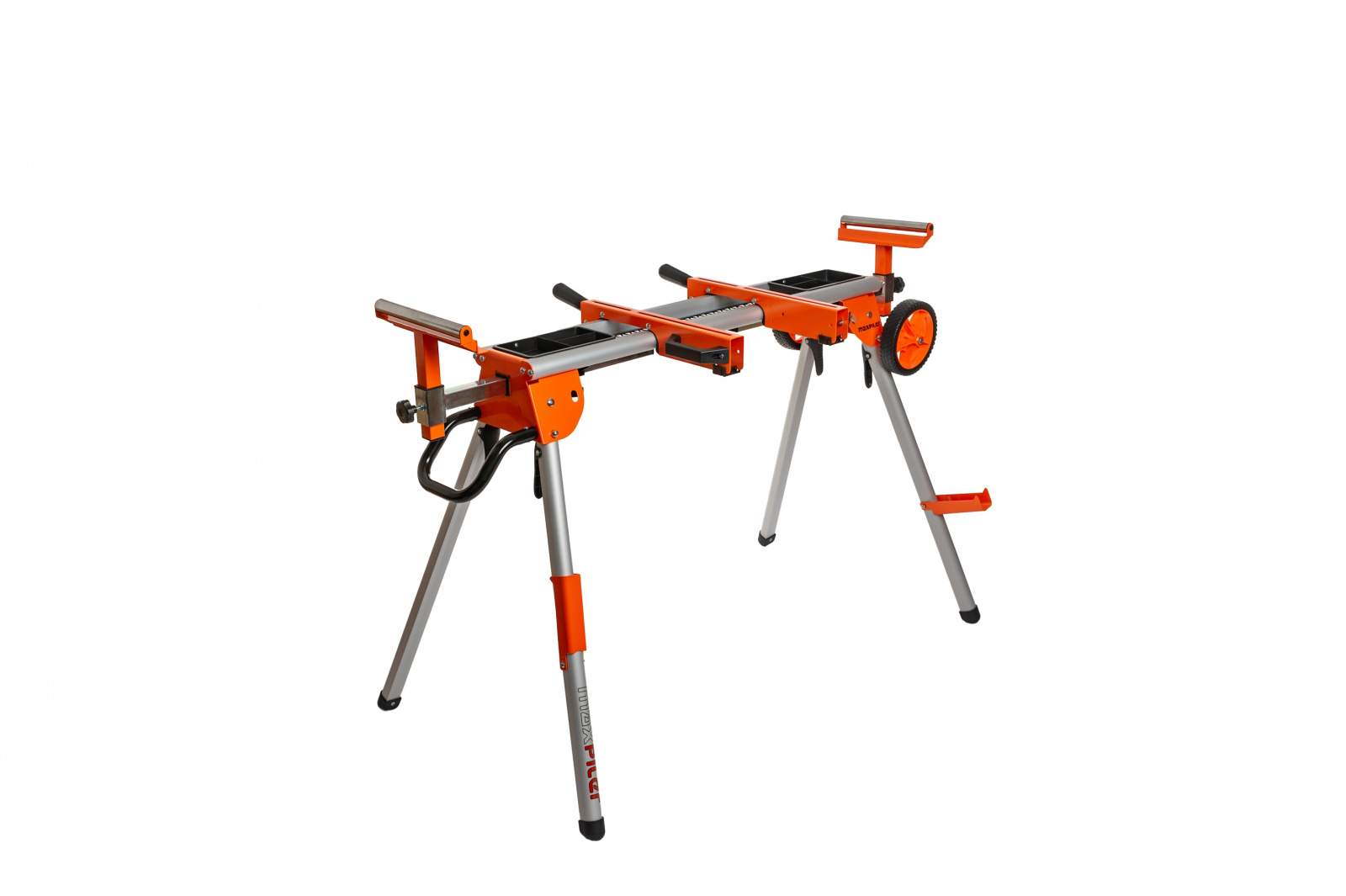 Стол для торцов пилы MAXPILER MMSS-01 (1090-1675мм, 2кронштейна, 2рол.опоры, складной, колеса)