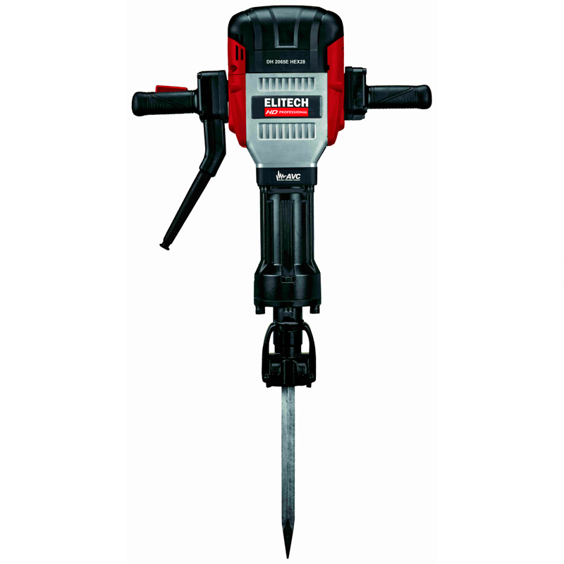Молоток отбойный ELITECH HD DH 2065E HEX28 (AVC,2000Вт,65Дж,1000у\м,29кг,кор,пл.пуск,антивибр.рукоя)