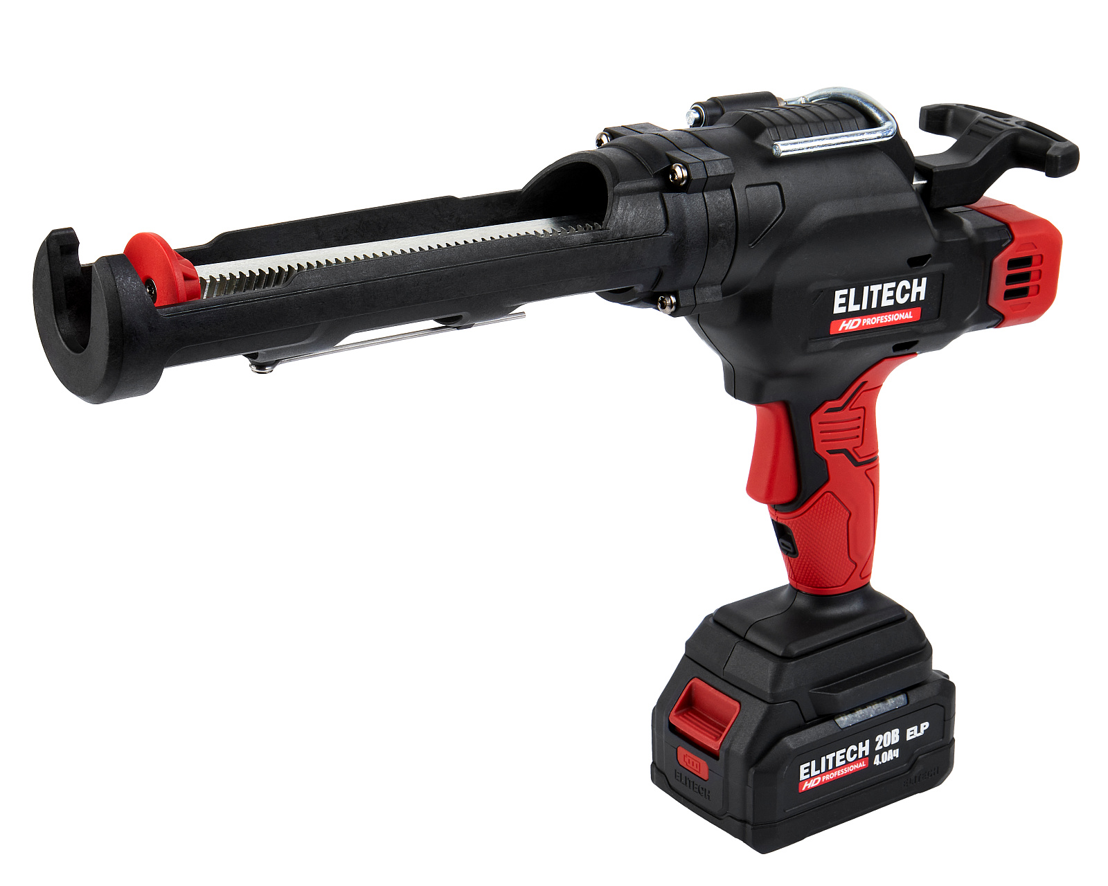 Пистолет для герметика акк ELITECH HD CCG 20SL6(20В,1х4.0Ач,ELP,0.77-8.1мм\сек,1500-3600Н,310мл,кор)