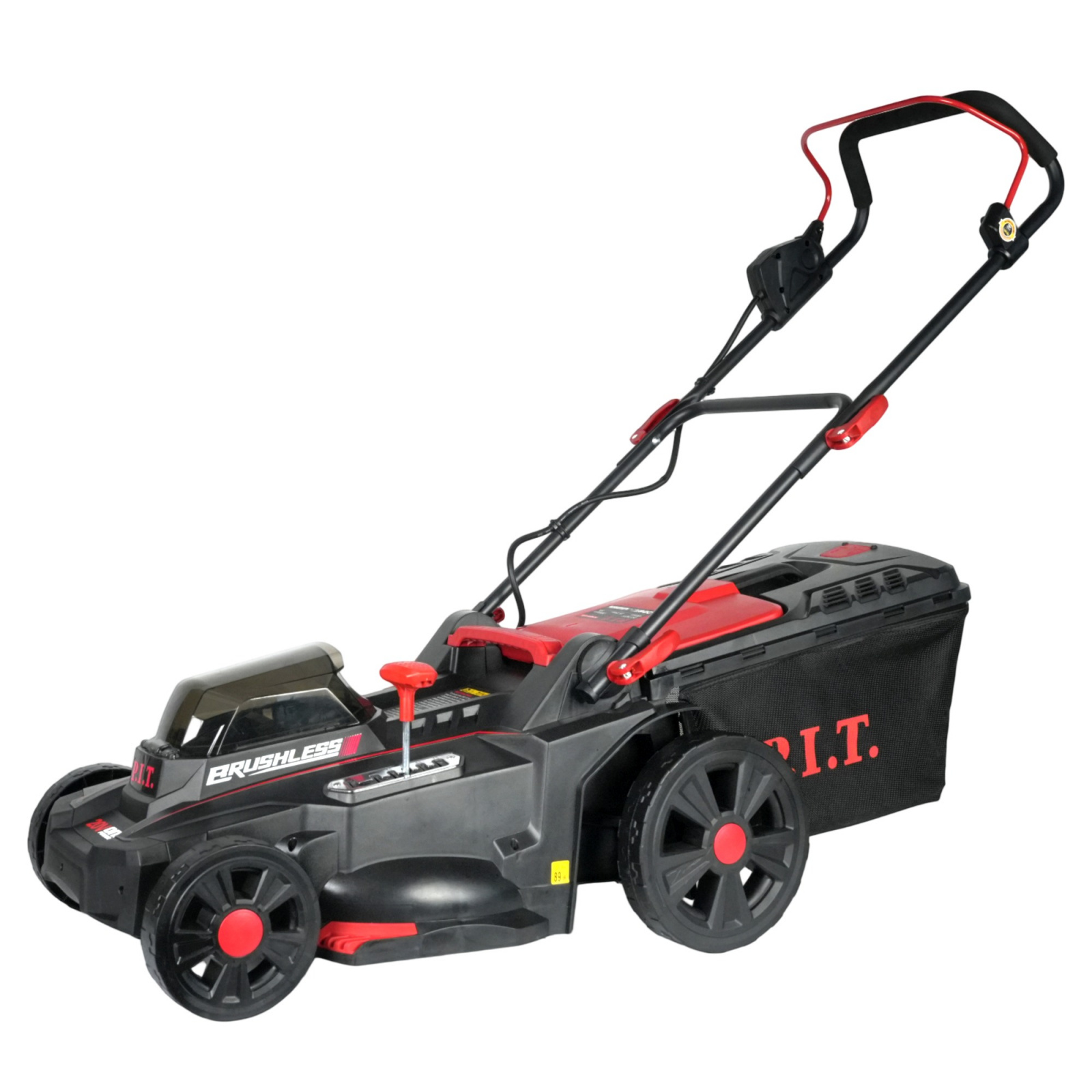 Газонокосилка акк P.I.T PLM20H-430A (б/щет, 20В+20В, 2х5.0Ач, 50л, 43см, 25-75мм)