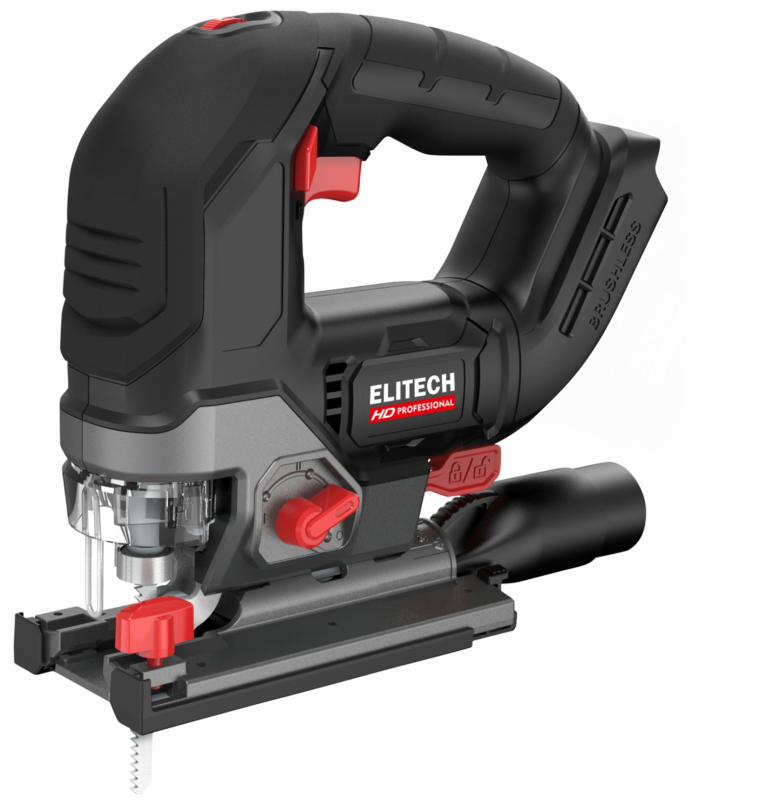 Лобзик акк б/щет ELITECH HD CJS 2010LPLE (20В,0-350 х/мин,ход 22мм,глуб 130мм,пл.пуск,без АКБ и Зу)