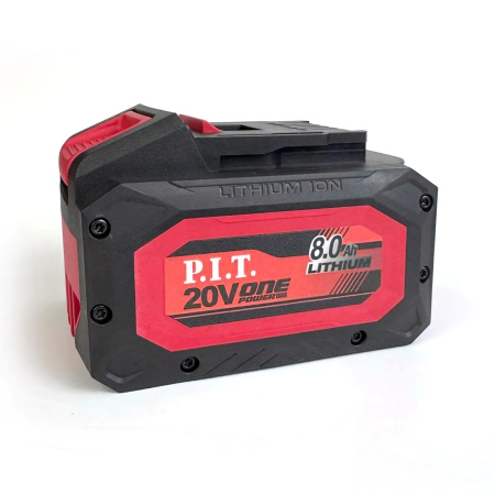 Аккумулятор OnePower P.I.T. PH20-8.0 (20В, 8Ач, Li-Ion, индикатор заряда, 5 контактов) (1/20)