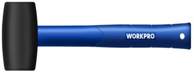 Киянка резиновая, черная, фиберглассовая ручка 450гр, WORKPRO