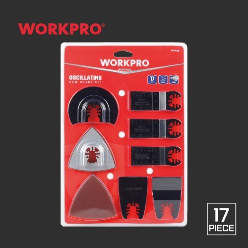 Набор насадок для МФИ, 17 предметов, WORKPRO