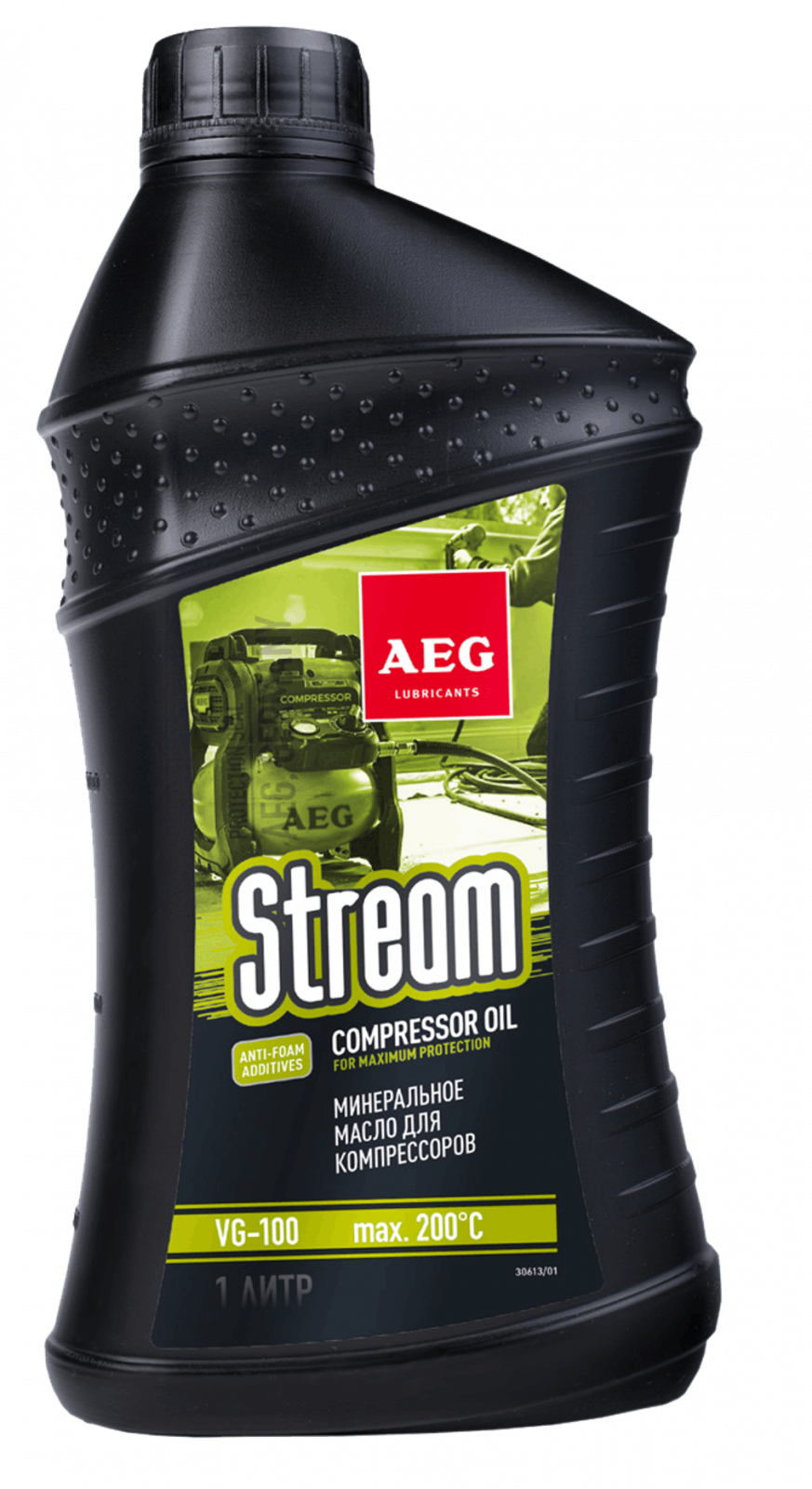 Масло компрессорное Compressor Premium Oil VG-100, 1л, AEG (10)_ЧЗ
