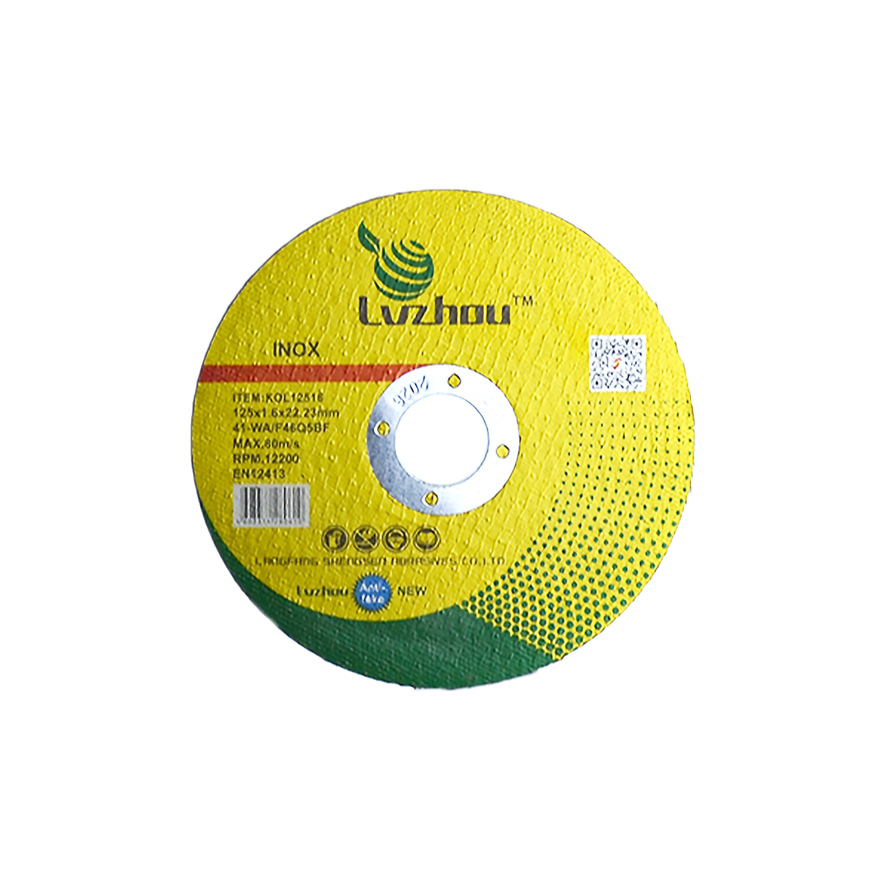 Круг отрезной абразивный по металлу 125 x 1.6 x 22мм, Lvzhou (25/50/400)