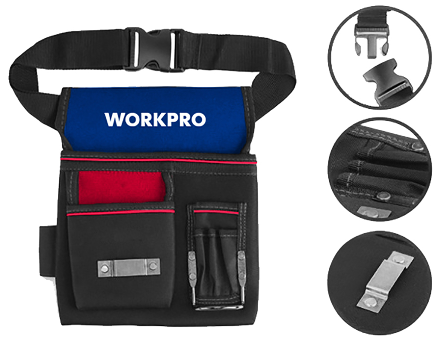 Сумка  поясная для инструмента, WORKPRO (1/12)