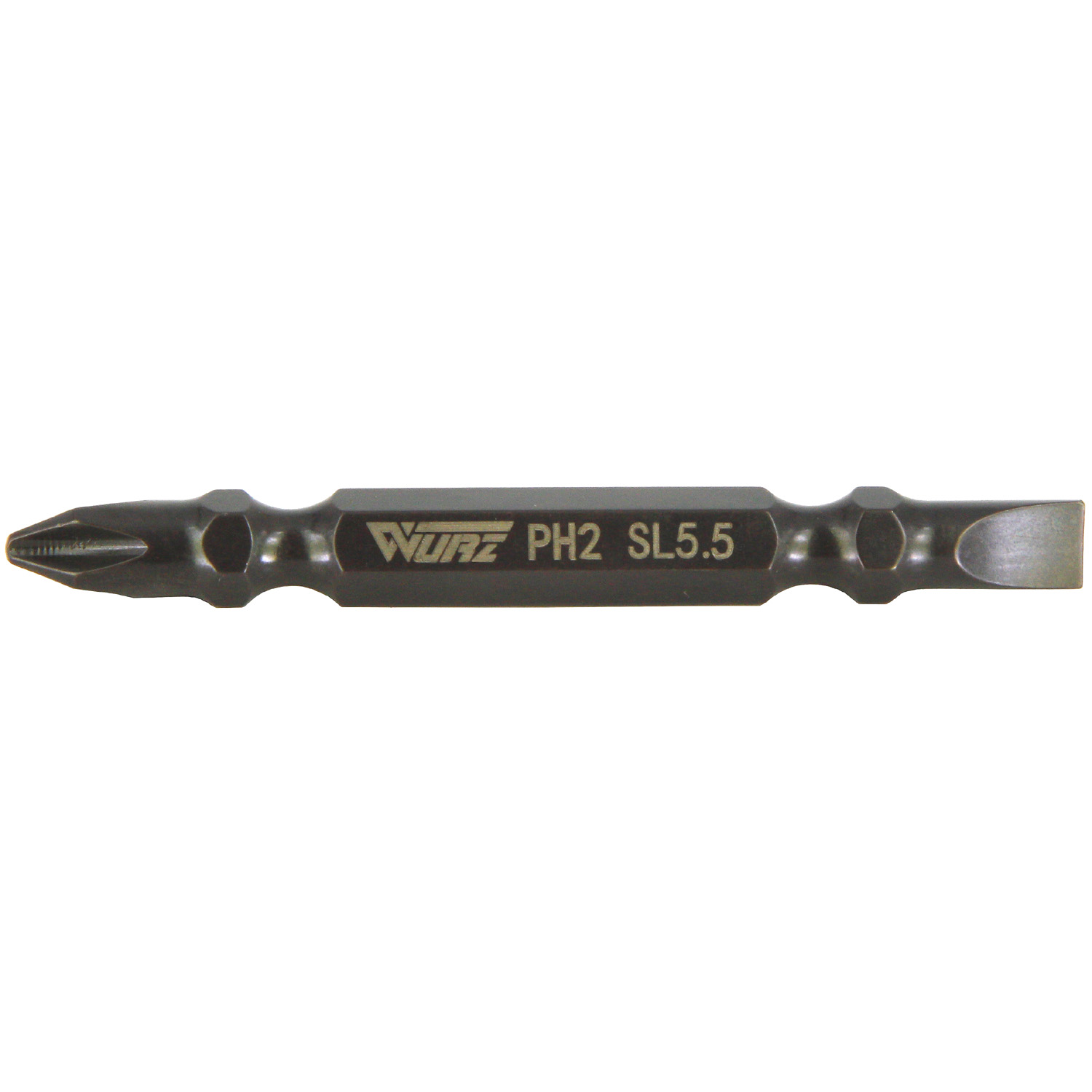 Бита двусторонняя PH2 / SL5.5 x 65, Wurz (10/200/1200)