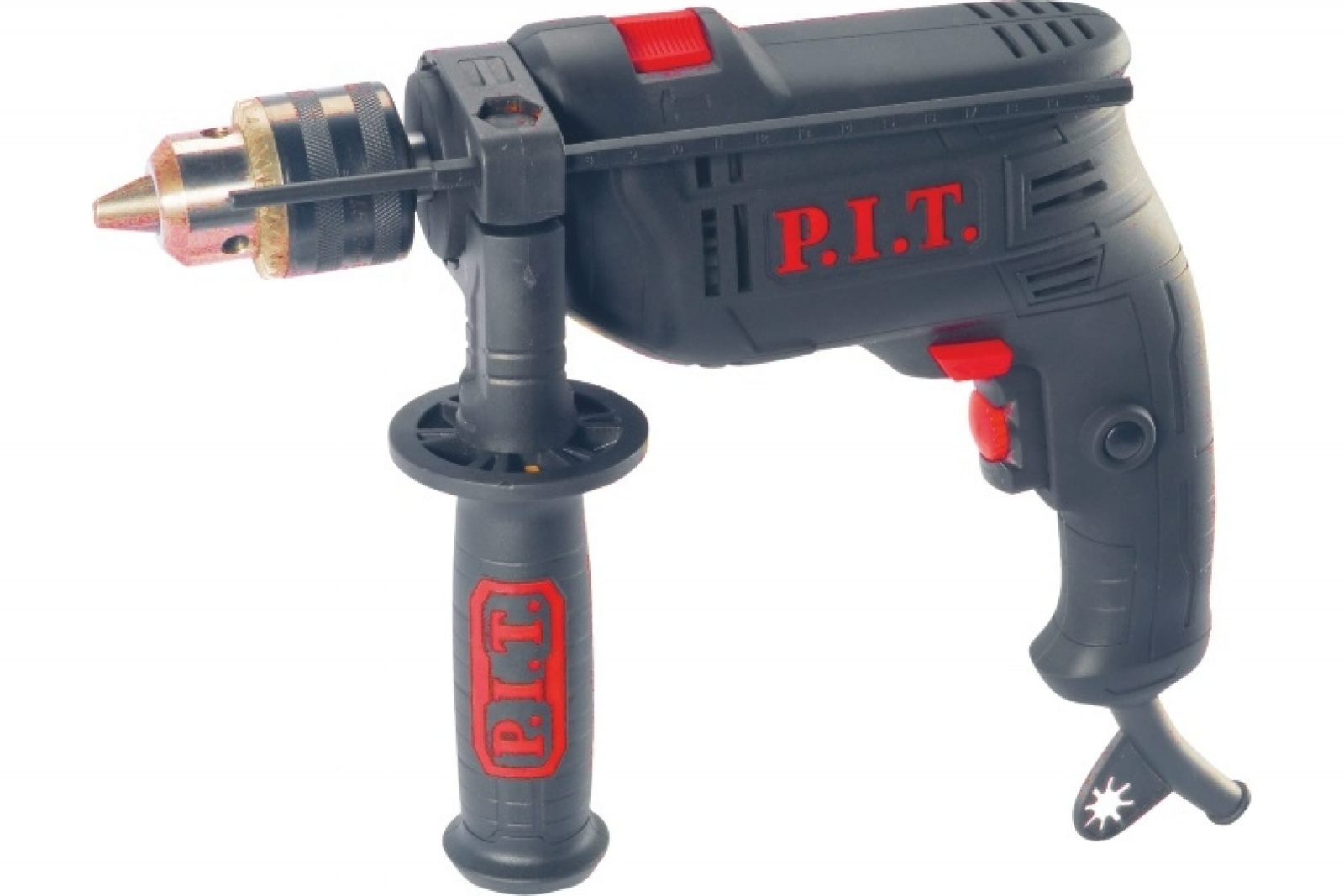 Дрель сетевая удар P.I.T  PSB13-C6 (650Вт, ЗВП-13мм,рег.оборотов)