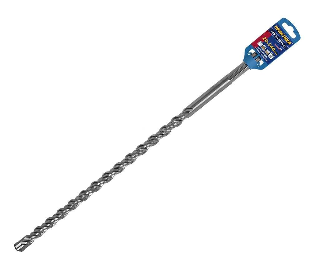 Бур SDS-MAX 20.0 х 540 мм, квадро, серия эксперт, Практика