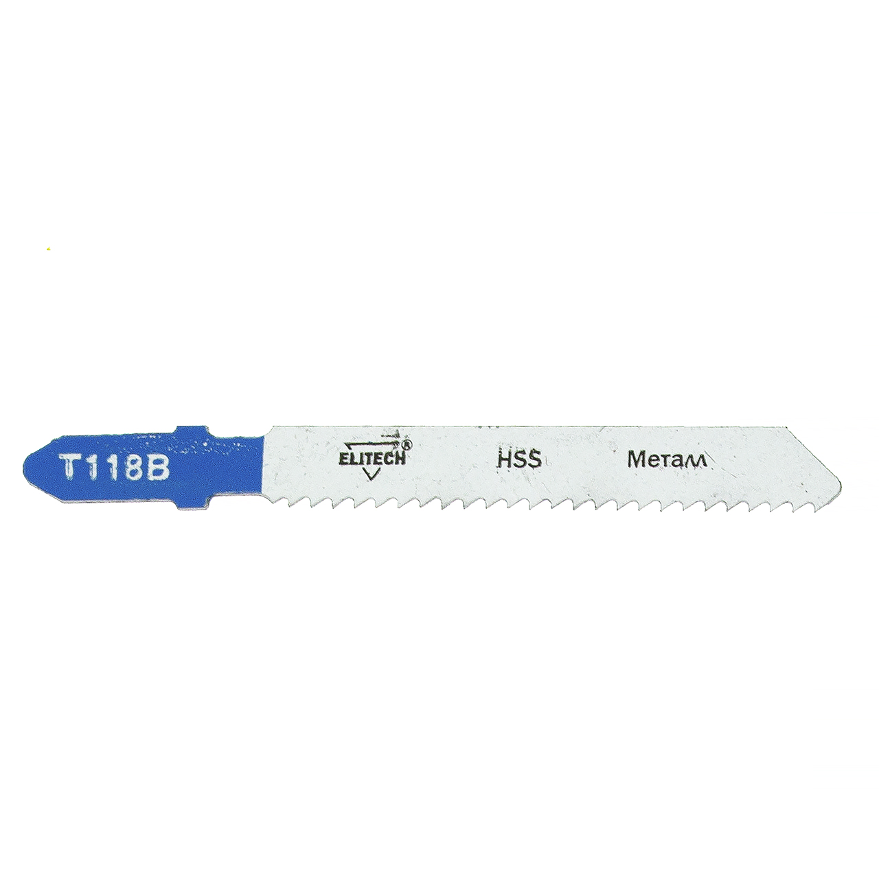 Пилка для лобзика по металлу, T118B HSS, 75х50мм, шаг 2мм, уп.2шт, ELITECH
