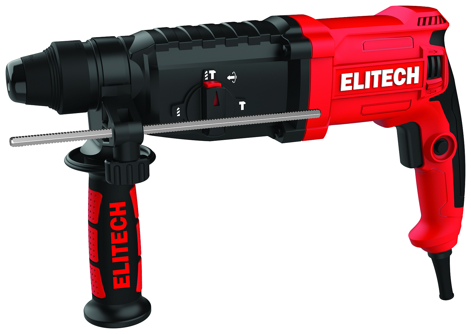Перфоратор ELITECH П 0928 РЭМ (SDS-plus,900Вт,3реж,3.0Дж,0-5500уд/мин,3.2кг,ESS,патрон,адаптер,буры)