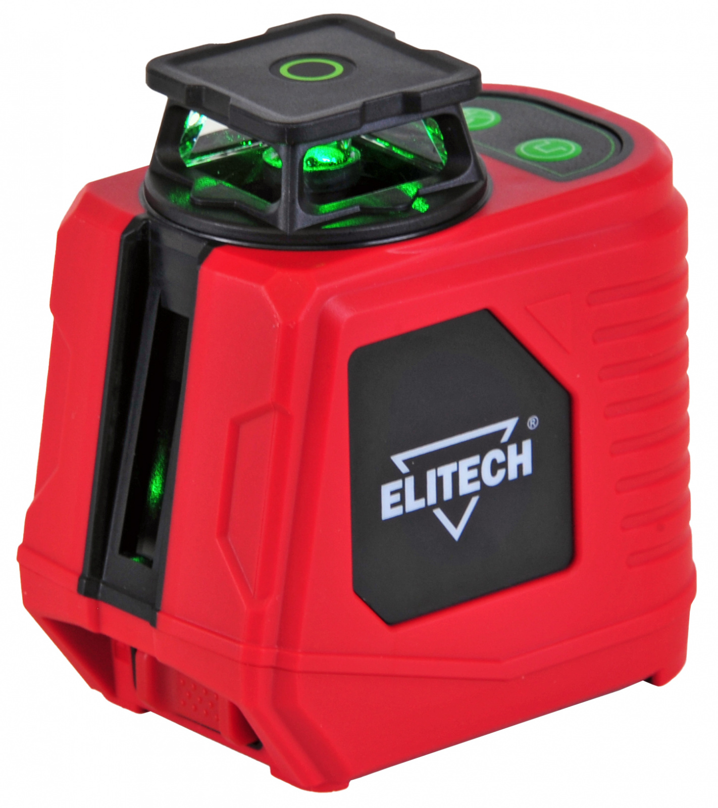 Нивелир лазерный ELITECH ЛН 360/1-ЗЕЛ (2х1.5В(АА),30\80м,±0.2мм\м,0,4кг,гор.1х360град\верт.120град,ч