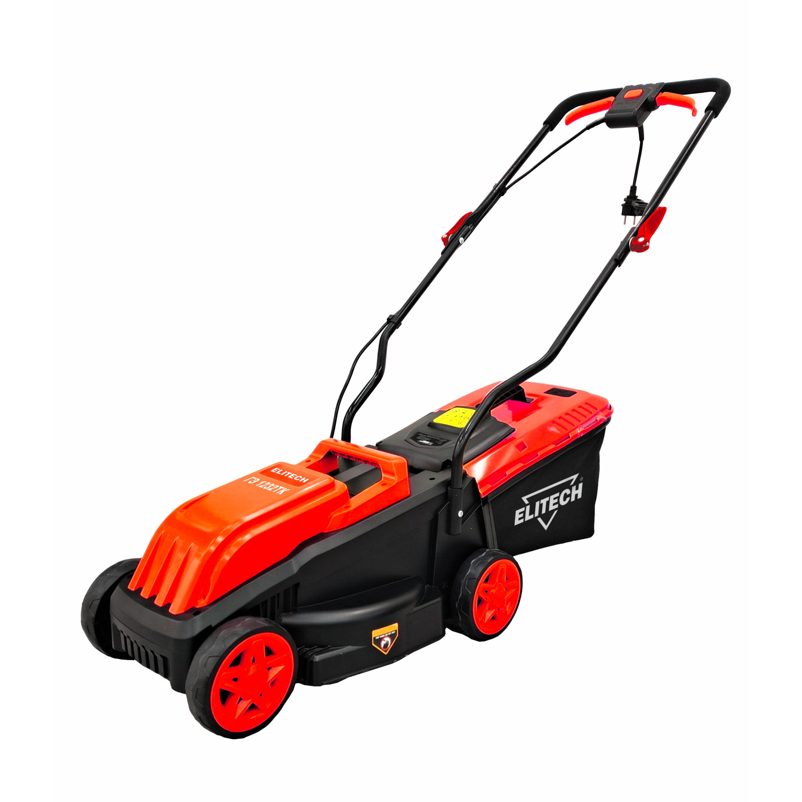 Газонокосилка электр ELITECH ГЭ 1232ТK (1200Вт,32см,2режима,3 уровня,25-65мм,28л,7кг,компози)