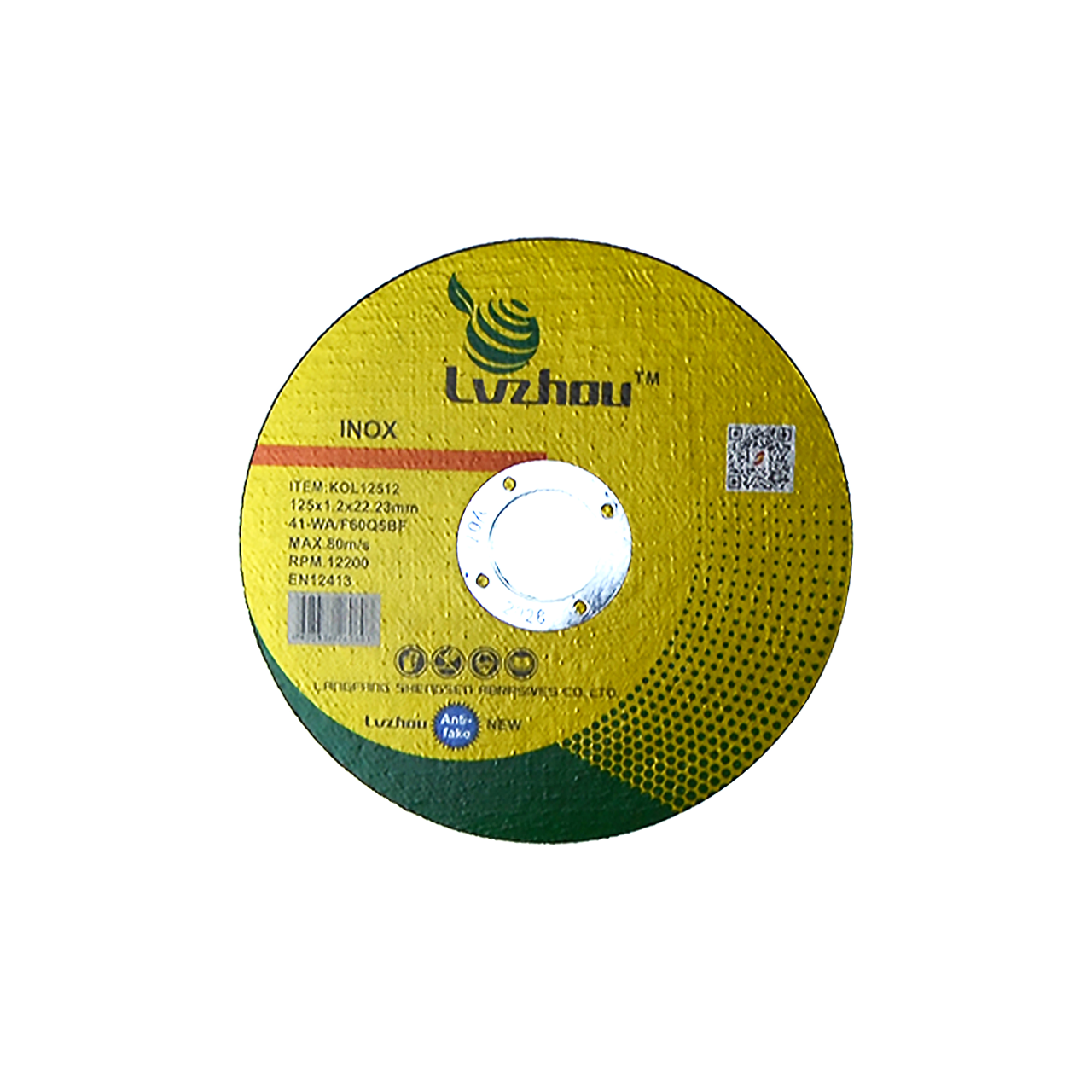 Круг отрезной абразивный по металлу 125 x 1.2 x 22мм, Lvzhou (25/50/400)