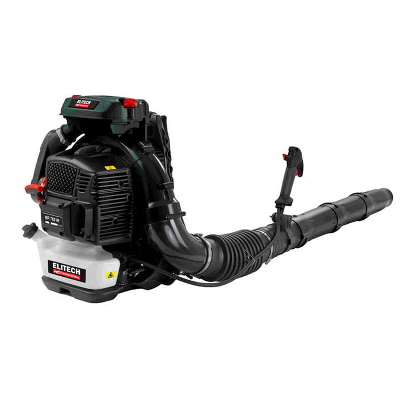 Воздуходувка бенз ELITECH HD BP 7631R (75.6см3,3.1кВт,1500 м3\ч,92м\с,2.1л,11.6кг, ранцевая)
