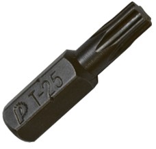 Бита Torx 25 х 25, сталь CrV-S2, серия "Профи", уп.2шт, ПРАКТИКА