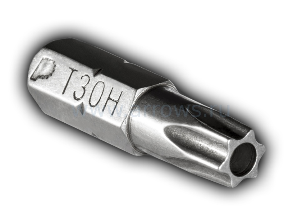 Бита Torx 30 х 25, сталь CrV-S2, серия "Профи", уп.2шт, ПРАКТИКА