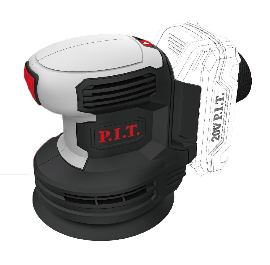 Шлифмашина эксцентр акк P.I.T  PDS20H-125A SOLO (20В, 125мм, Li-Ion, 6000-11000об/мин, коробка)