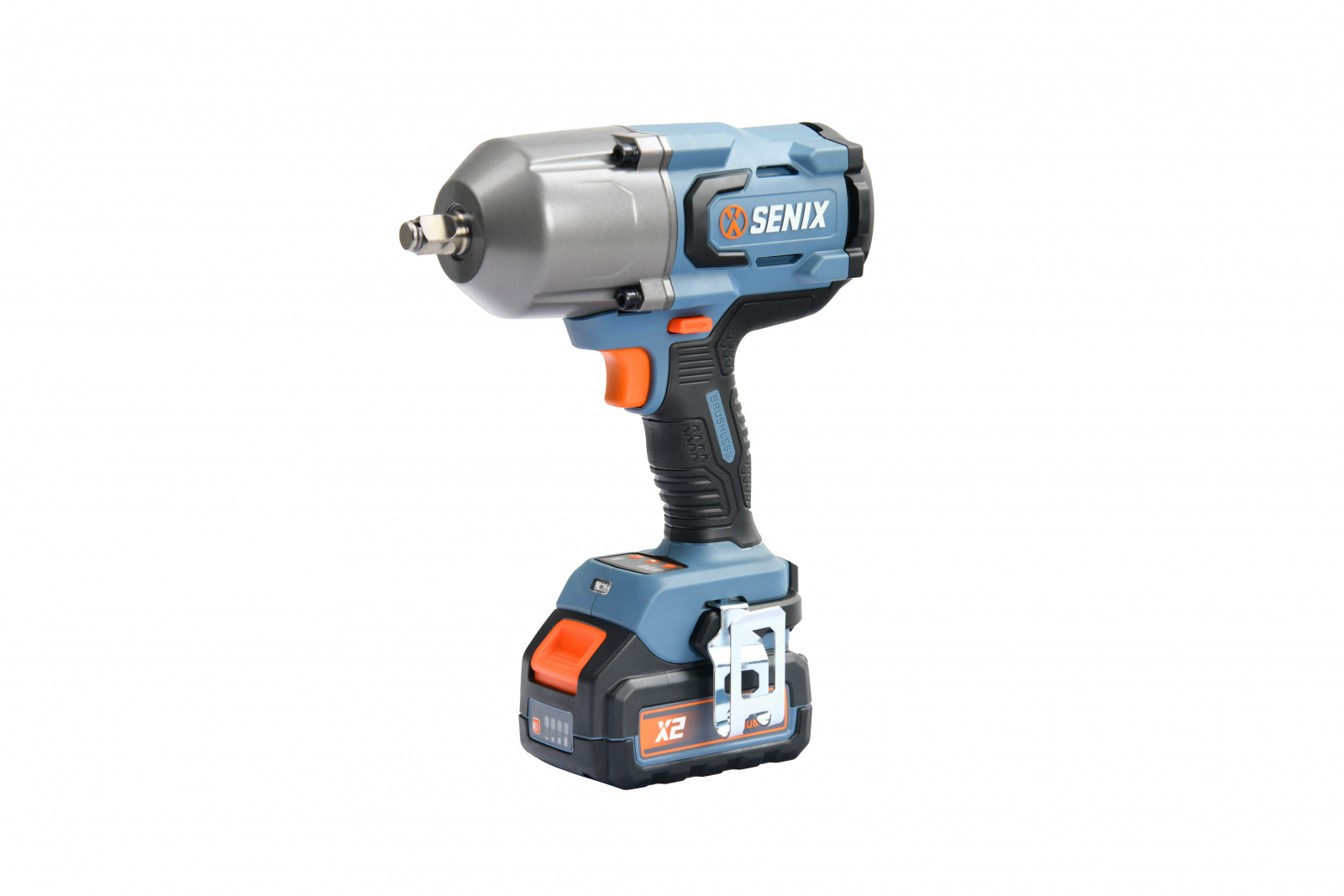 Гайковерт акк X2 SENIX PDWX2-M3-EU (20В, 1/2'', 1000 Нм, 3 ск, 2хАКБ 5Ач, ЗУ)