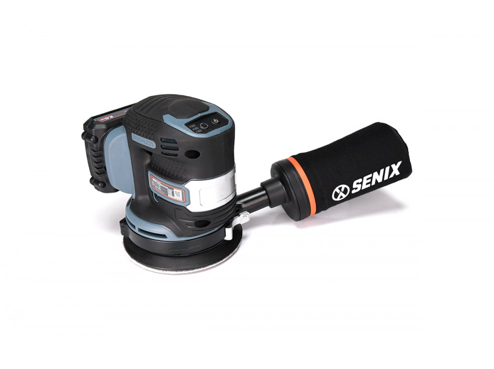 Шлифмашина эксцентр акк X2 SENIX PSX2-M1-EU (20В, 125мм, 1 АКБ 2Ач, ЗУ 2Ач)