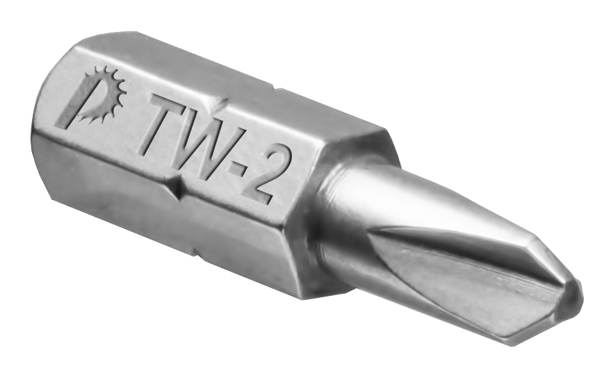 Бита Tri Wing 1 х 25 мм, 2 х 25 мм, сталь CrV-S2, серия "Профи", уп.2шт, ПРАКТИКА