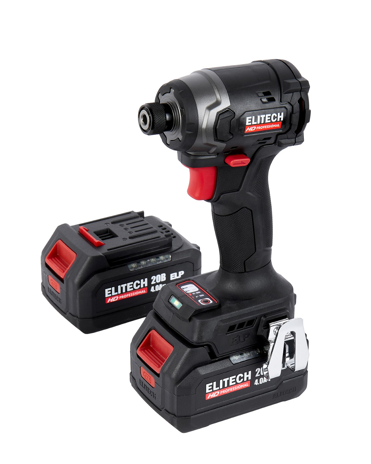 Винтоверт акк ELITECH HD CS 2003SL (б/щет, 20В, 2х4Ач, 260Нм, 0-4200уд/мин, ELP, HEX 1/4")
