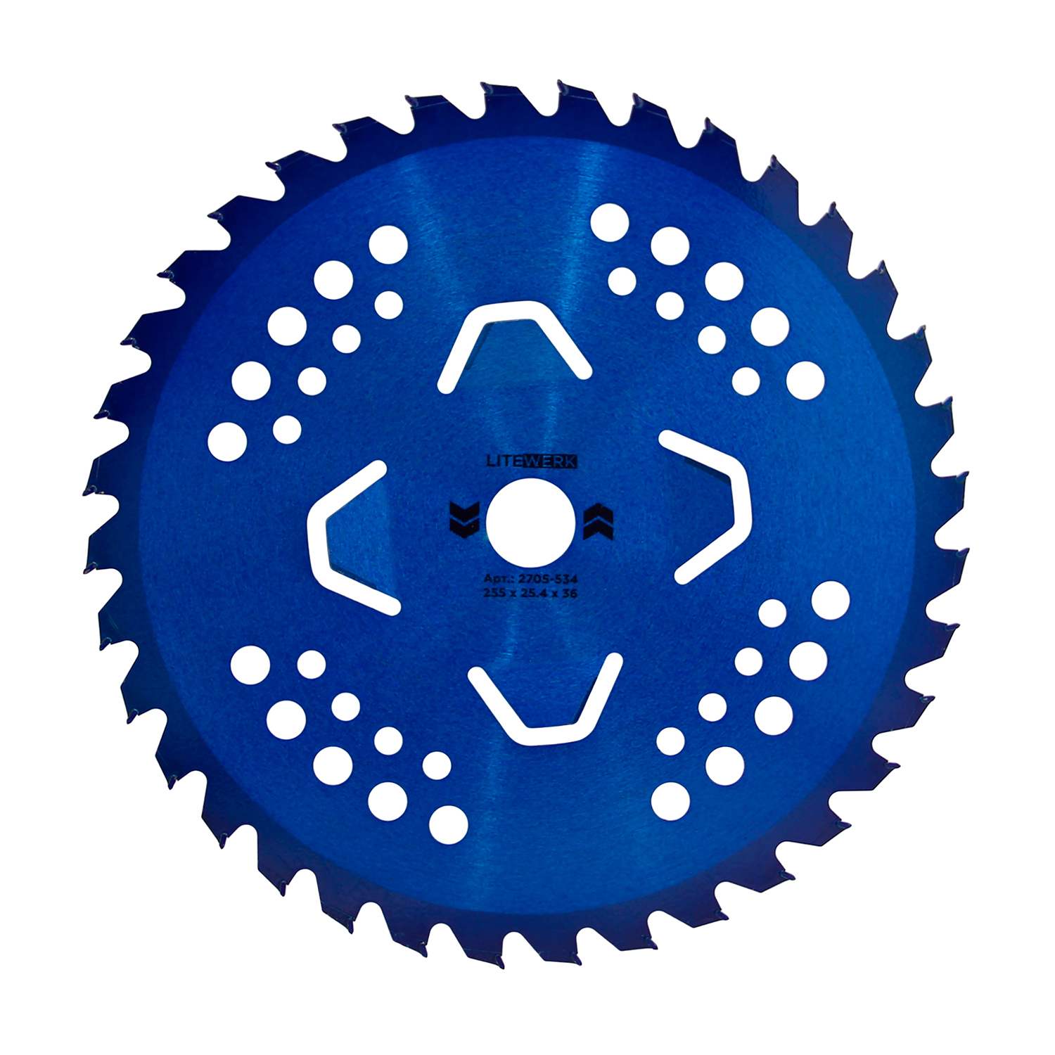 Диск для триммера 255 х 25.4 х 36 Blue, п/к 25.4х22мм, LiteWerk (1/50) (16-02-353)