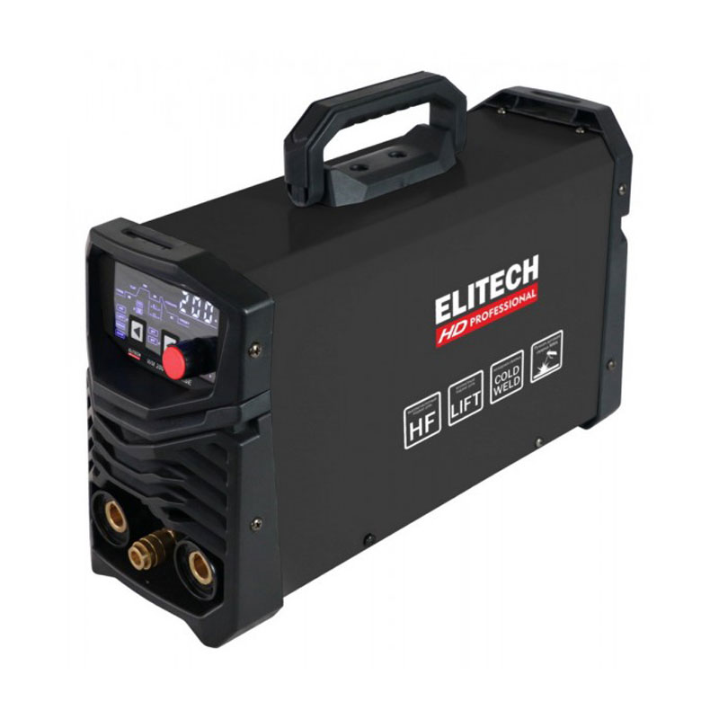 Сварочный инвертор ELITECH HD WM 200 DC PULSE TIG-DC,импульс,220В,6кВт,10-200A(TIG),10-200А(MMA)