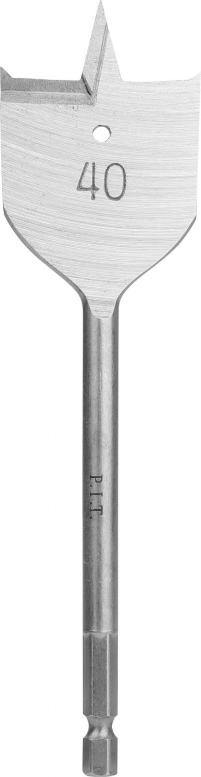 Сверло перовое по дереву 40 х 152 мм, HEX 1/4", P.I.T (1/25)