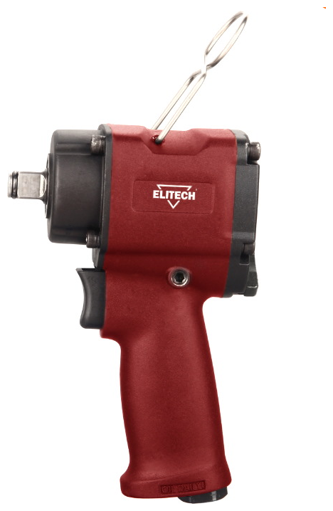 Гайковерт пнев ELITECH (143л/мин,6.3бар,610Нм,патрон1/2",1.45кг)